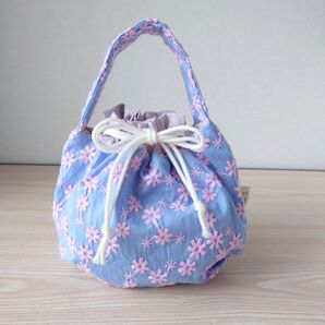 刺繍生地 おくたごんきんちゃく保温保冷 おにぎりポーチ おにぎり巾着