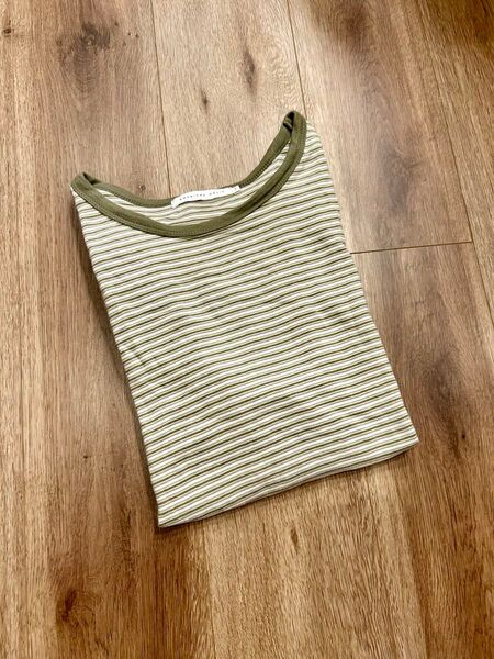 AMERICAN HOLIC 半袖Tシャツ L ボーダー カットソー トップス