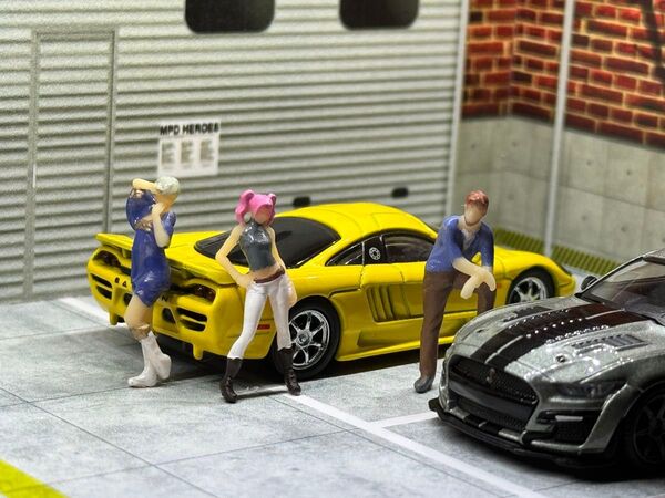最終値下 1/64スケール 情景/ジオラマ用フィギュア 3人セット set-E3