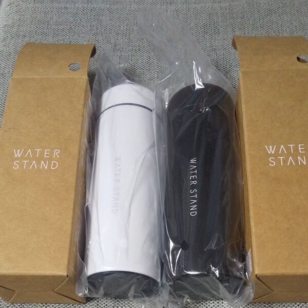 WATER STAND タンブラー ホワイト/ブラック 2個セット 新品 未使用 真空スリムマグボトル