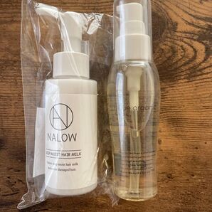 NALOW(ナロウ) ヘアミルク 洗い流さないトリートメント ヘアオイルの進化系 &ミルエ オーガニック ヘアオイル 美容室専売品