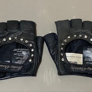 Harley-Davidson レザーグローブ ラインストーン 本革 Mサイズ