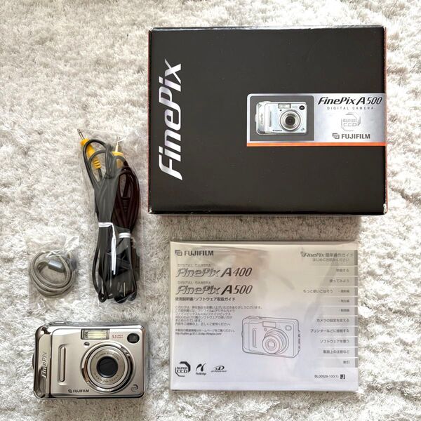 【動作確認済】FUJIFILM 富士フイルム FinePix ファインピックス A500 レトロコンデジ 単三電池駆動