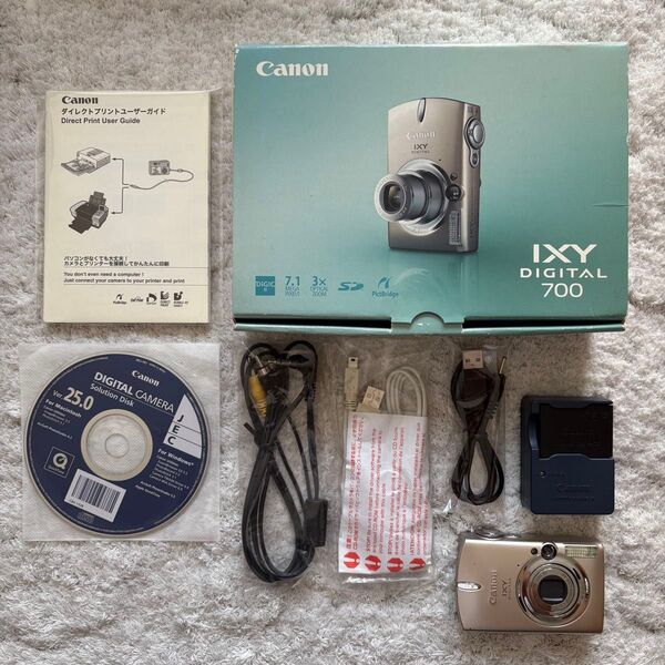 【動作確認済】Canon キャノン IXY イクシー DIGITAL 700 PC1169 レトロコンデジ サテンベージュ