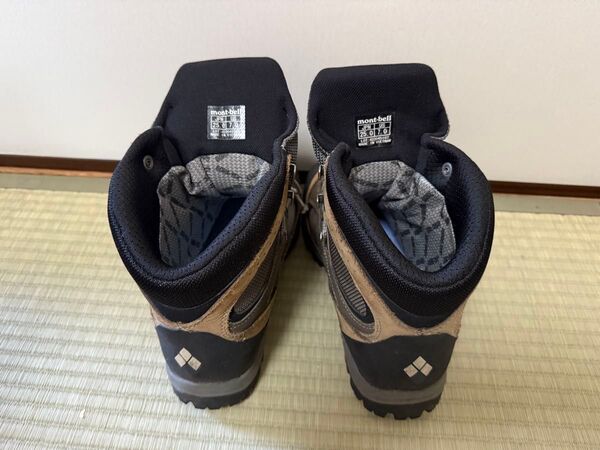 モンベル軽登山靴、ゴアテックス製、25.0cm、us7.0 靴の純正中敷は未使用、低山ハイクで3回、5日間使用