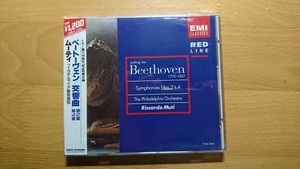 ◆◇帯付 ムーティ ベートーヴェン 交響曲第2番/第4番◇◆