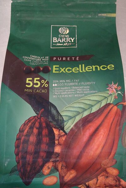 CACAO BARRY カカオバリーピュルテエクセレンス ダークチョコレート1kg