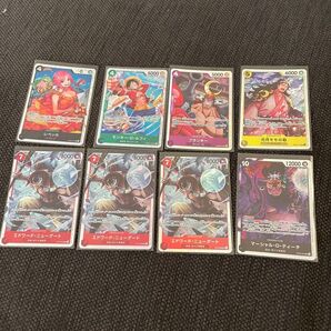 ワンピースカード ルフィSR レベッカSR ももの助SR フランキーSR ティーチSR ニューゲートSR3枚 合計8枚セット