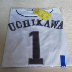 【新品・未使用】福岡ソフトバンクホークス 内川聖一 #1 球団創設80周年記念ユニフォーム(2018) XL