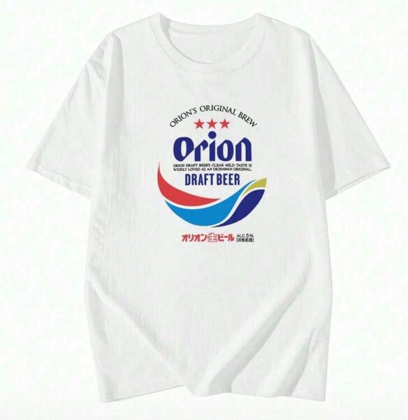 Orion Beer オリオンビール Tシャツ Lサイズ ホワイト 白 オリオンTシャツ 半袖 L ロゴTシャツ 沖縄