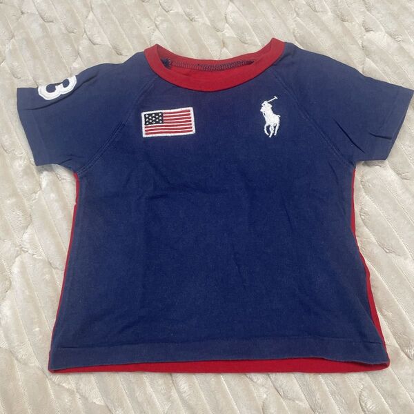 POLO ラルフローレン Tシャツ RALPH LAUREN ネイビー ビッグポニー 半袖 Ralph キッズ ベビー 家族コーデ