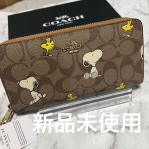 COACH 長財布 シグネチャー新品未使用 コーチ×ピーナッツ(Peanuts) コーチ 贈り物