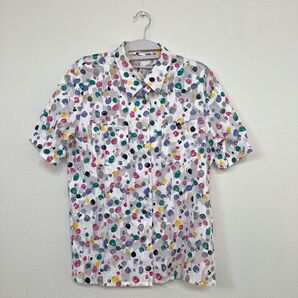 レディース カラフルドット 半袖シャツ アロハシャツ アロハシャツ 半袖 80s 90sビンテージ 吸汗速乾