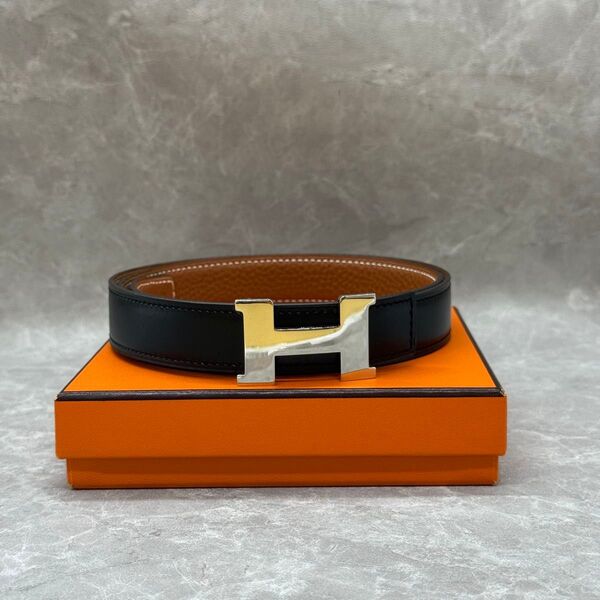 HERMES ベルト エルメス コンスタンスミニ Hベルト レザー リバーシブル