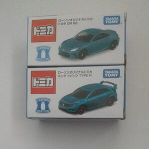 トミカ ローソンオリジナル トヨタ GR86 ホンダシビック TYPE R