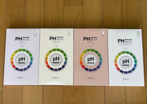 SAM'U サミュ PHセンシティブ マスク シートマスク 4種類セット