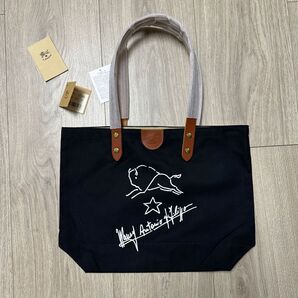IL BISONTE イルビゾンテ トートバッグ バッグ カバン サインプリント レザー&キャンバス トート