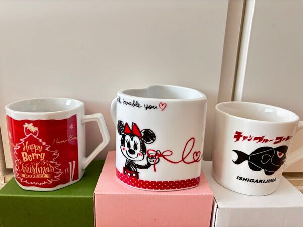 マグカップ 新品未使用品 3個セット ミッキー ミニー クリスマス