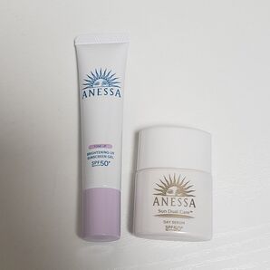 アネッサ ブライトニングUVジェル15g デイセラム6ml 日中用乳液 化粧下地 お試し用 トーンアップ仕上げ 日焼け止め
