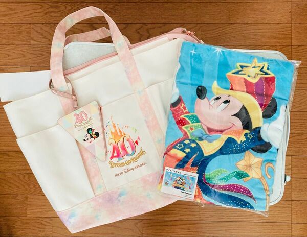 ディズニー トートバッグ ワイドバスタオル 40周年