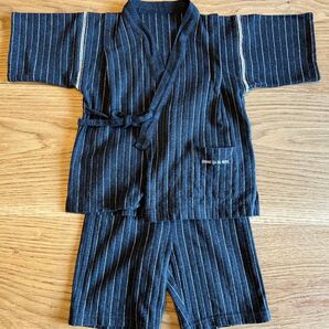 COMME CA DU MODE 甚平 100センチ ネイビー