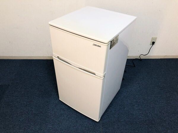 アビテラックス 冷蔵庫AR-100E-W ホワイトストライプ 右開き2ドア 96L冷凍冷蔵庫 耐熱トップテーブル搭載