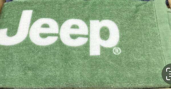 Jeep フェイスタオル ジープ グリーン系 1枚 ノベルティ 非売品 未使用