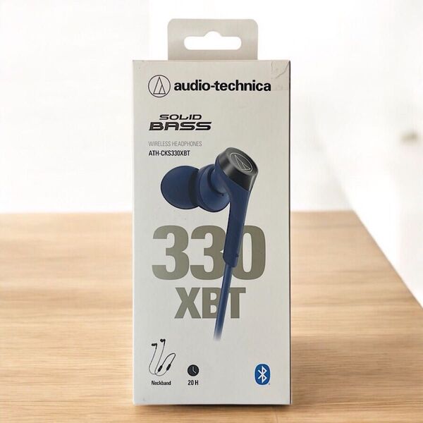 audio-technica ワイヤレスイヤホン ATH-CKS330XBT ブルー系