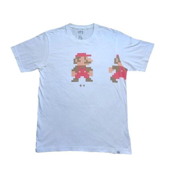 ユニクロ スーパーマリオ コラボ グラフィックTシャツ Lサイズ 白 綿100% UNIQLO ユニクロUT 任天堂 2019年