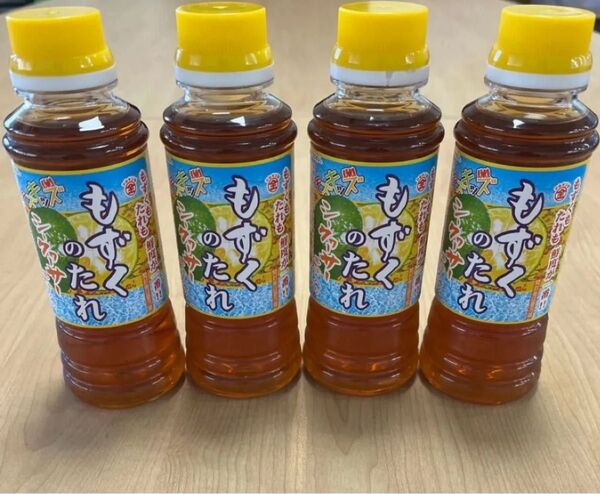 もずくのたれ シークヮーサー果汁入り 4本(220ml x 4)