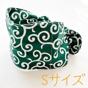 【ハンドメイド】 犬用クールネック クールバンダナ 唐草模様 Sサイズ