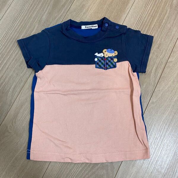 familiar ファミリア 半袖Tシャツ ピンク 90