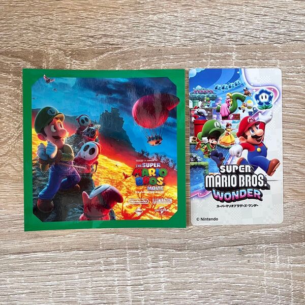 スーパーマリオブラザーズ ステッカー2種
