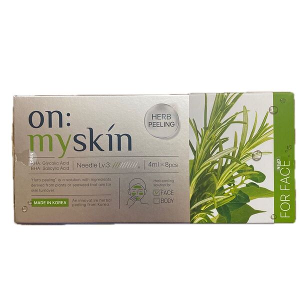 on:myskin ハーブピーリングソリューション フェイス用(パック) 8個