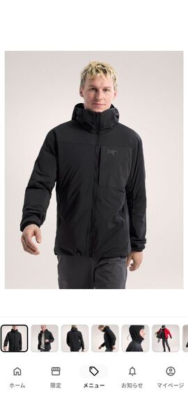 【新品未使用】新型プロトンフーディ◆Mサイズ◆黒◆2024AWモデル◆ARC'TERYX
