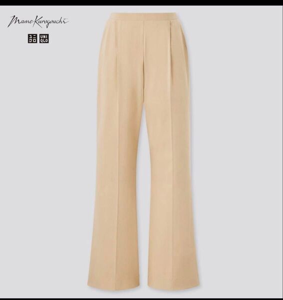 ユニクロ マメクロゴウチ UNIQLO エアリズムコットンタックパンツ M ベージュ