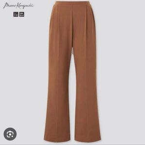 ユニクロ マメクロゴウチ UNIQLO エアリズムコットンタックパンツ M ブラウン