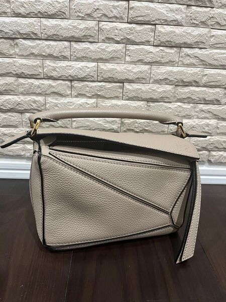 ロエベ LOEWE パズルバッグ ミニ 2WAYバッグ サンドベージュ