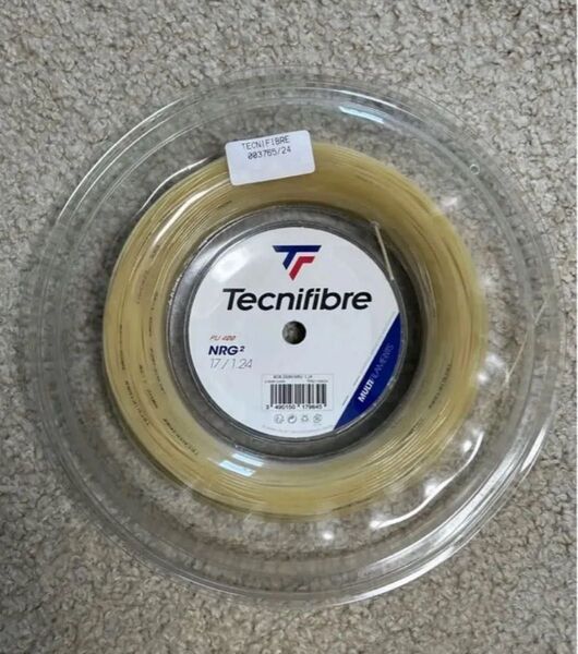 12mカット2張り テクニファイバー NRG2 17 1.24 ナチュラル Tecnifibre