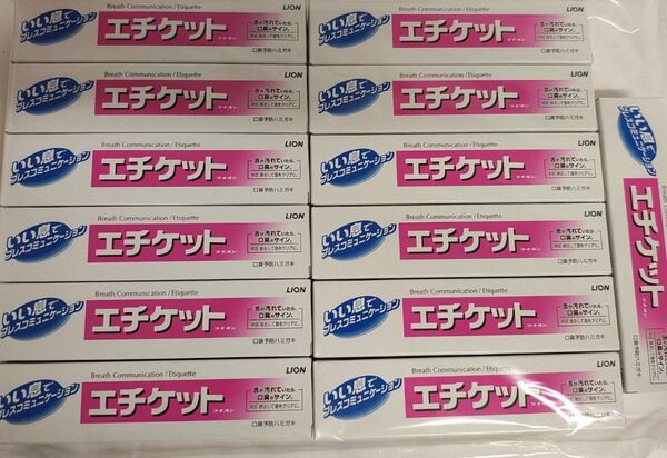 新品未開封 エチケット ライオン 40g×13本 歯磨き粉 ミニサイズ LION