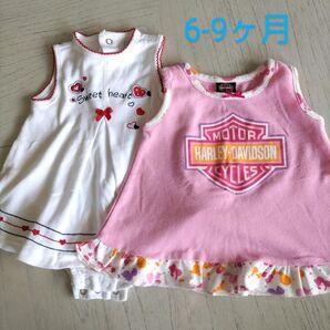 ベビー服 女の子 ハーレーダビッドソン & カーターズ ワンピース チュニック 6ヶ月