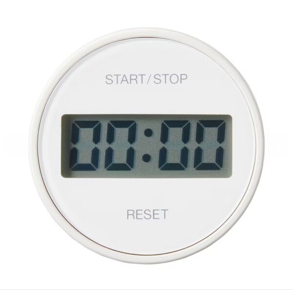 未開封新品《無印良品》ダイヤル式キッチンタイマー デジタル表示マグネットタイプ電池付き