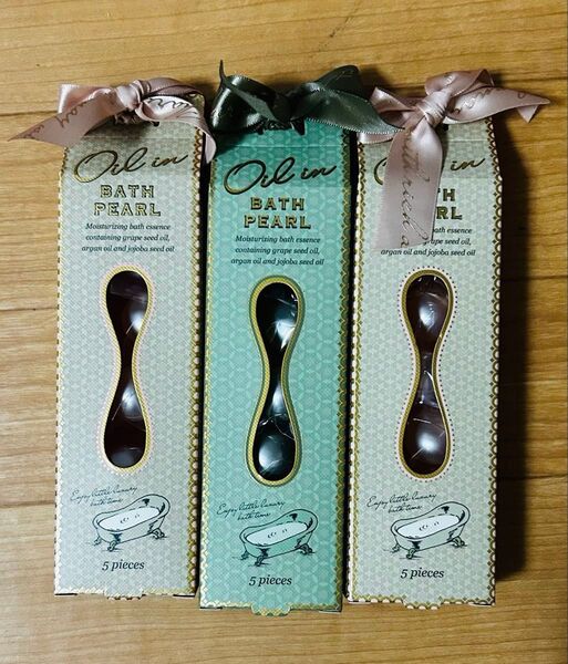 バスパール シャルドネ オイルインバスパール 2種5個入×3箱 入浴オイル 折り紙1枚