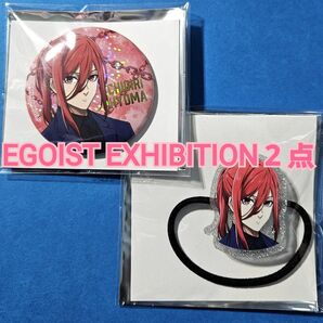 ブルーロック 千切豹馬 ブルーロック展 EGOIST EXHIBITION 2点 ホログラム箔押し缶バッジ & フェイスヘアゴム