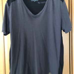 nano universe Vネック Tシャツ M 黒