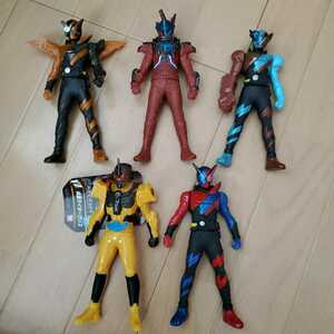 仮面ライダービルド ライダーヒーローシリーズ ソフビ人形 ５種セット / グリス ブラッドスターク ソフトフィギュア ビルドフォーム