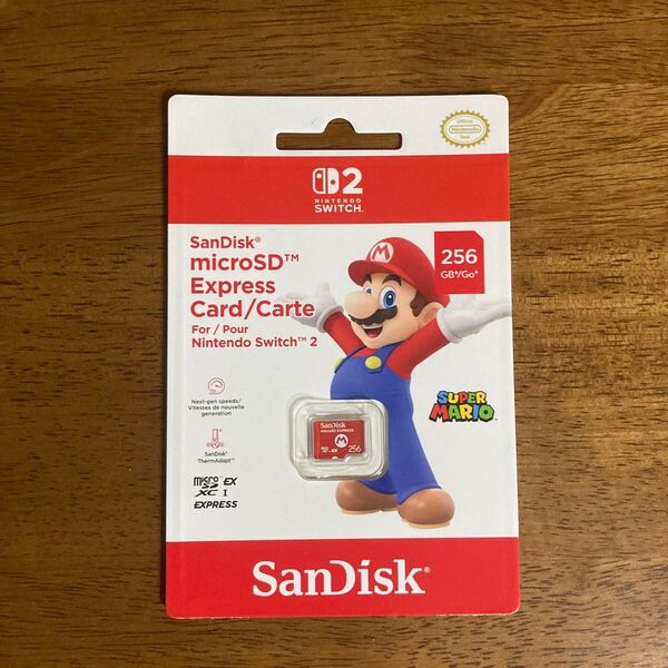 nintendo switch2用 microSD Card Express 256GB sandisk製