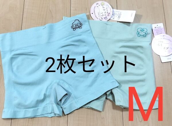 らくうすシェイプ けろけろけろっぴ&ハンギョドン ショーツ Mサイズ 福助