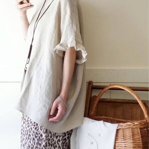 journal standard luxe フレンチリネンフリルTOP