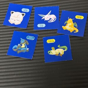 デコキャラシール ポケモンスリープ5種+おまけデコキャラシール3枚 カイリュー プリン エーフィ ルカリオ リーフィア
